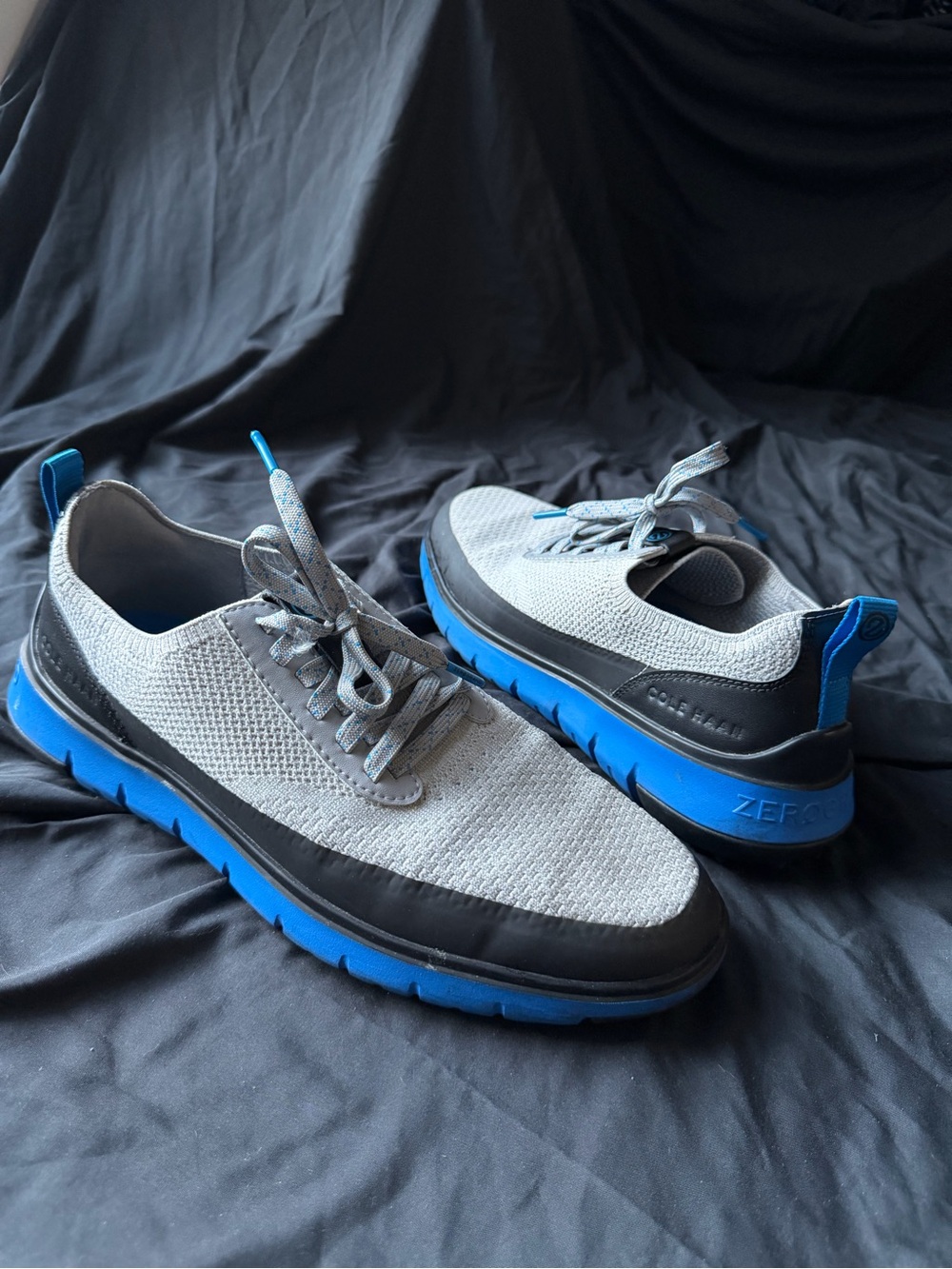 Cole Haan Men's Grey and Blue Athletic Sneakers - ZeroGrand Style